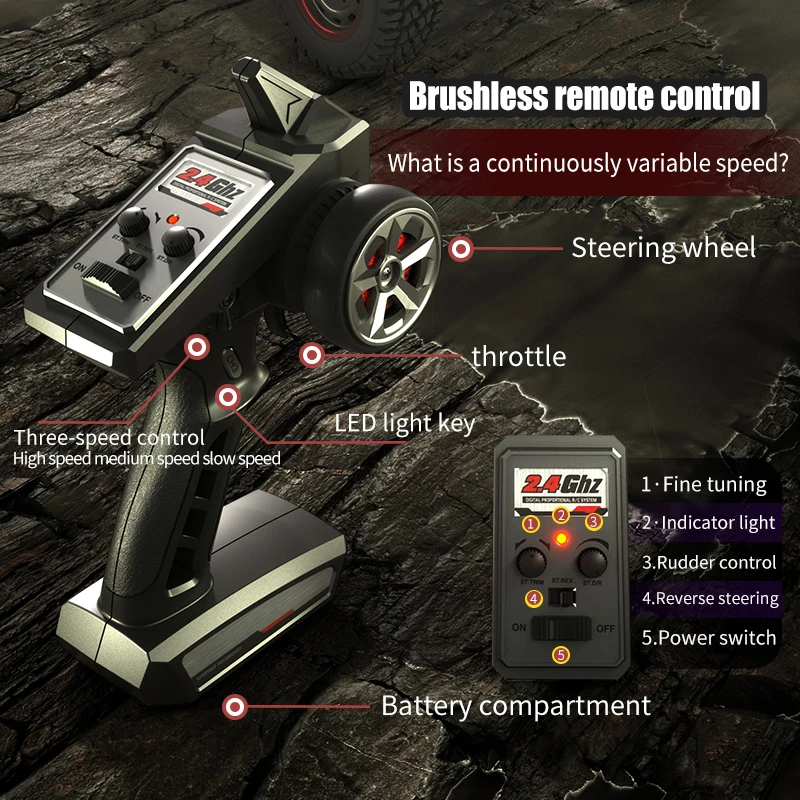 JJRC Q130 1:14 70 KM/H أو 50KM/H 4WD RC سيارة مع ضوء فرش السيارات سيارات التحكم عن بعد عالية السرعة الانجراف لعبة شاحنة كبيرة