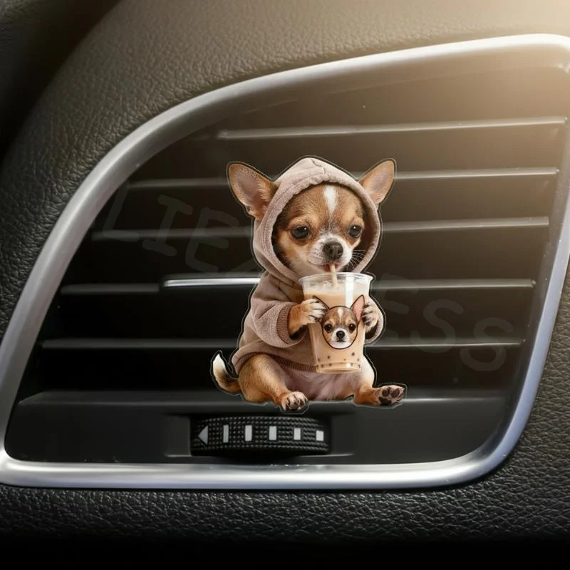 2D Acrylic Car Air Vent Clips Cartoon Air Freshener Long Lasting Scent Cute Accessories for Car Interior Decoration