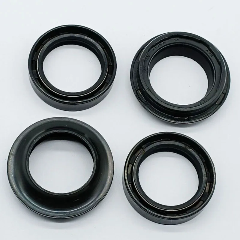 Front Fork Shock Absorber Oil Seal Set for Kymco Quannon 125 2007-08 Zing 125 1997-2001/ SYM Husky 125 1996-2005 XS 125 2007-14