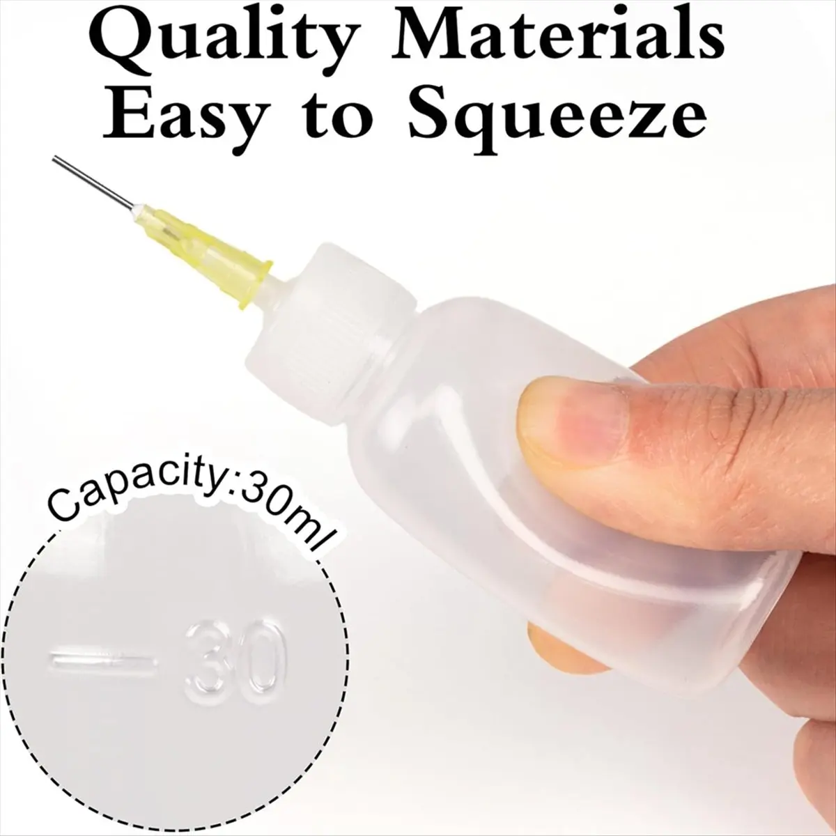 【ABKM】 Needle Tip Glue Applicator Bottles, Tip Squeeze Bottle Needle Oiler for Paint Craft Quilling Glue Liquid