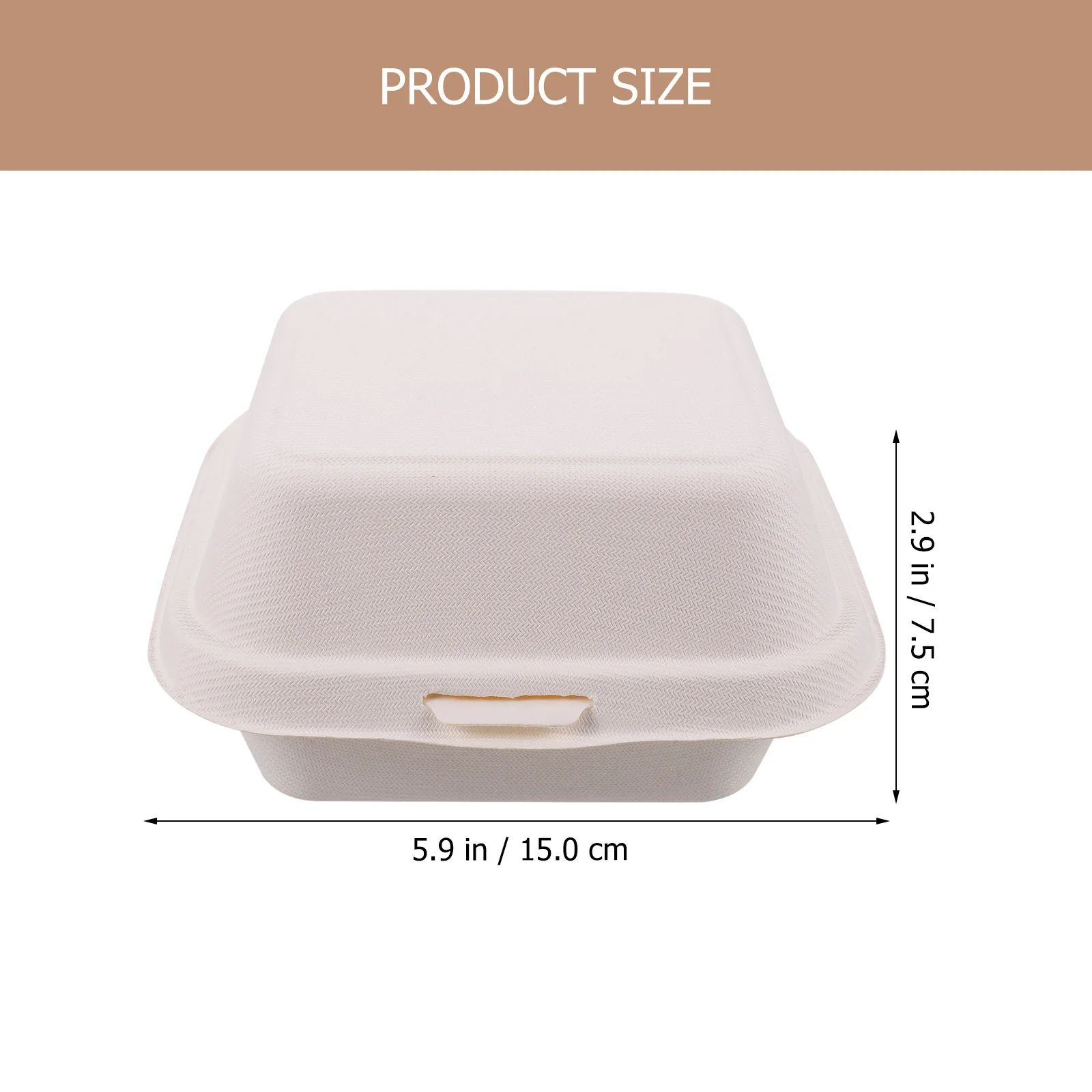 

50pcs Burger Boxes Food Packing Cake Holders Lightweight Sandwich Containers Picnic To Go Trays Versatile Packaging Boxes