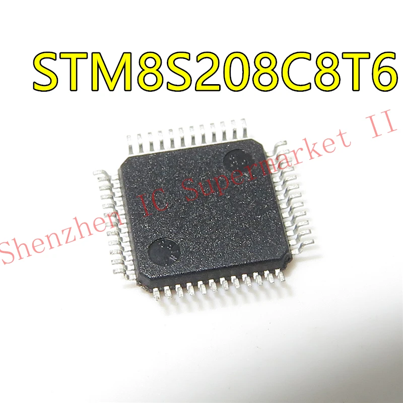 1pcs/lot STM8S208C8T6 STM8S208 LQFP-48 In Stock