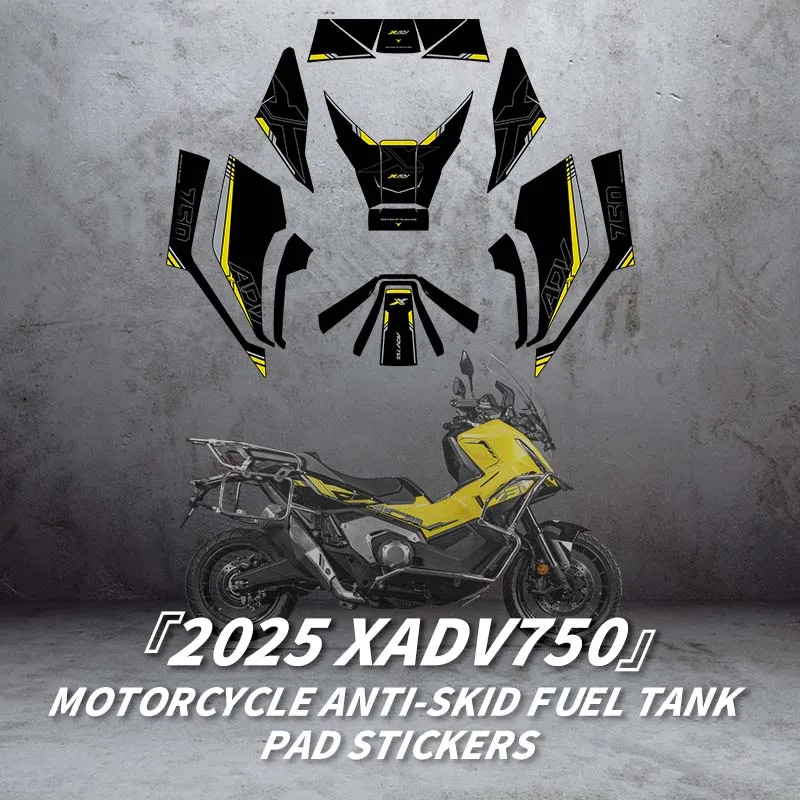 

For HONDA X ADV750 2025 Fuel Tank Protection Stickers Kits Of Motorcycle Accessories Gas Fuel Pad Decoration Refit Decals