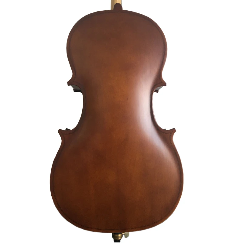 matt finish cello aiersi handmade red brown colour including bag and wooden bow