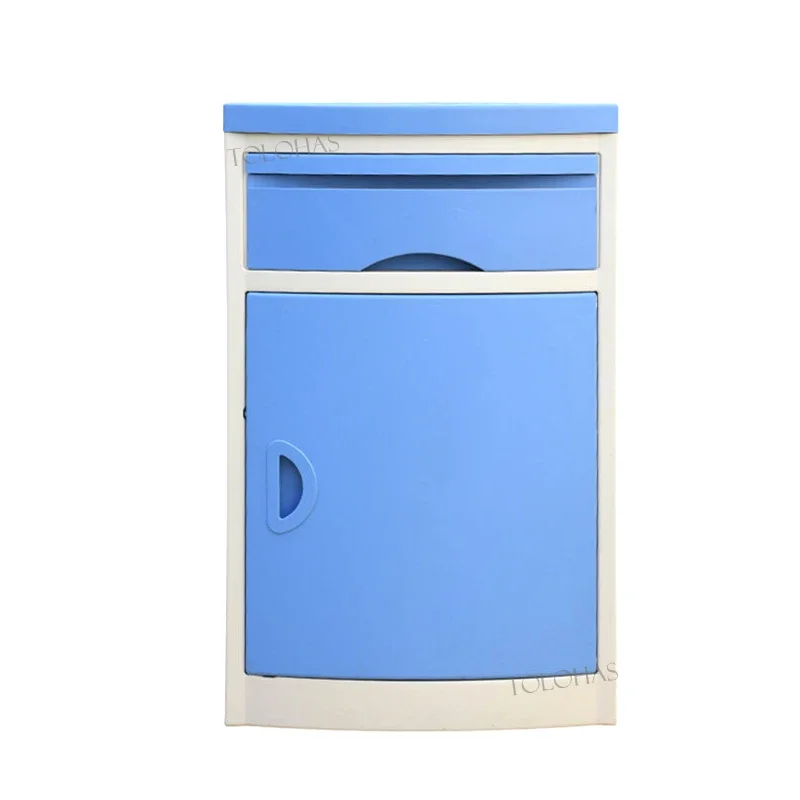 Medical hospital furniture ABS plastic hospital bedside cabinet for patient