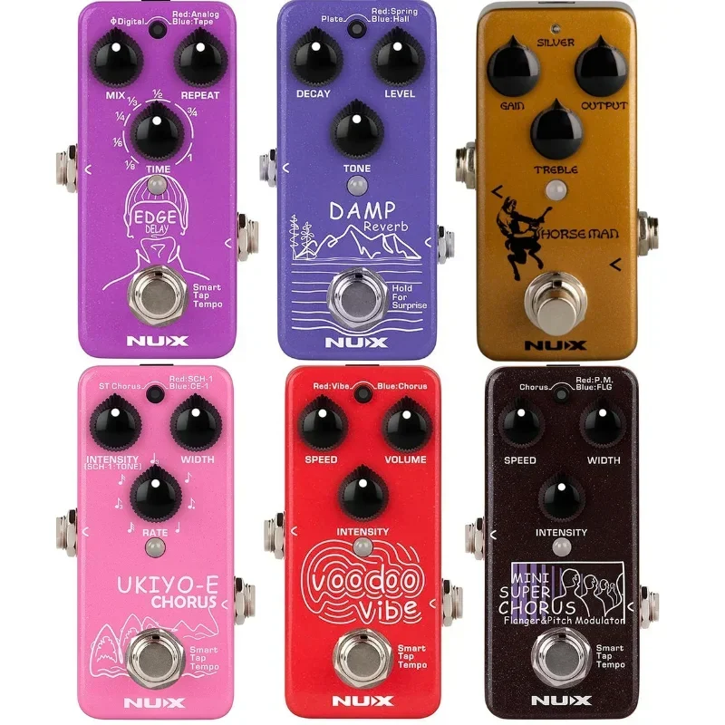 NUX-Delay Chorus Overdrive Distortion Effect Guitar Pedal Processor, Reissue Series, Multi Effects for Electric Guitar Accessori