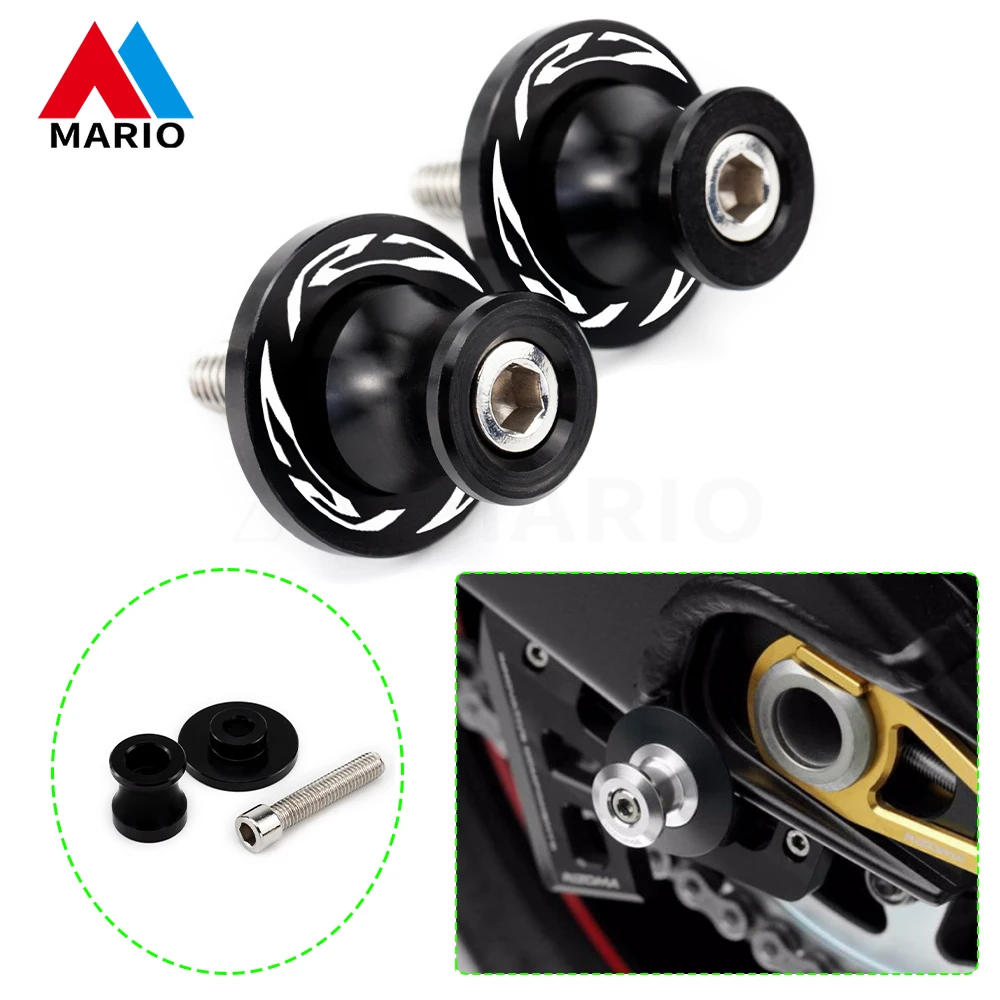 

Motorcycle Aluminum Accessories 6MM Stand Swingarm Spools Slider Stand Screw Swingarm For YAMAHA YZF-R7 YZF R7 YZFR7 2021 2022