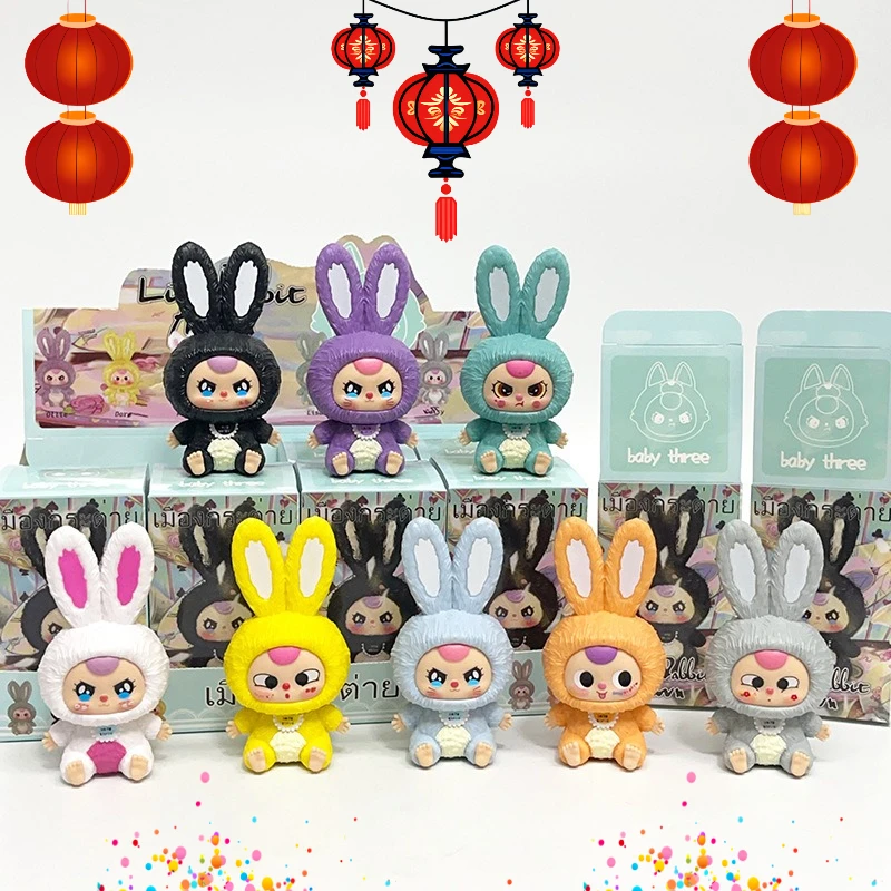 Baby Three Baby Lily Bunny Town, 3 lata, model z zamkniętego pakietu, zabawka do samodzielnego składania, zabawa z pluszowymi lalkami