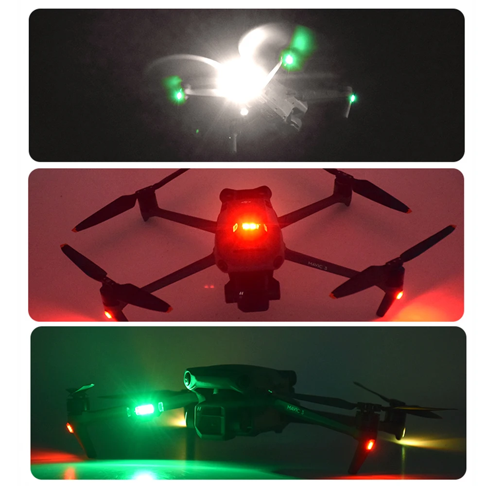 Drone Strobe Lights Dron Night Flight Light for DJI Mavic 3/Air 2/Mavic Mini/Mavic 2/Mini 2/FPV/Phantom 3 4 Accessories