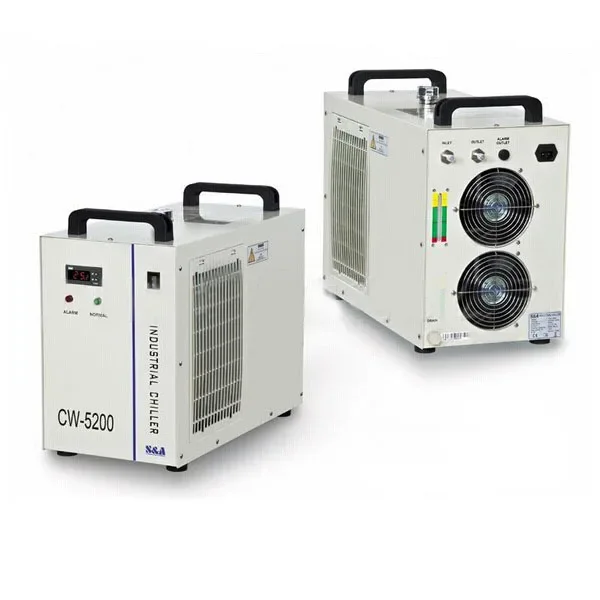 QDHWOEL-Refroidisseur d'air et d'eau industriel, Original Teyu S & A CW5200AG, 50Hz, Tube laser Co2 150W