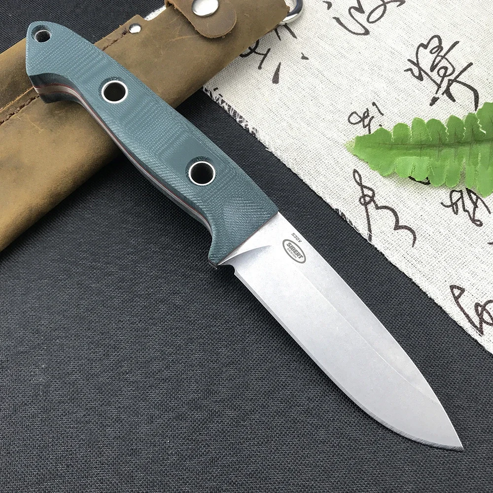 Fixed Blade Knife BM 162 Tactical Knife High Hardness Blue G10 Handle S30v Blade Outdoor Self Defense Hunting Knives with Sheath