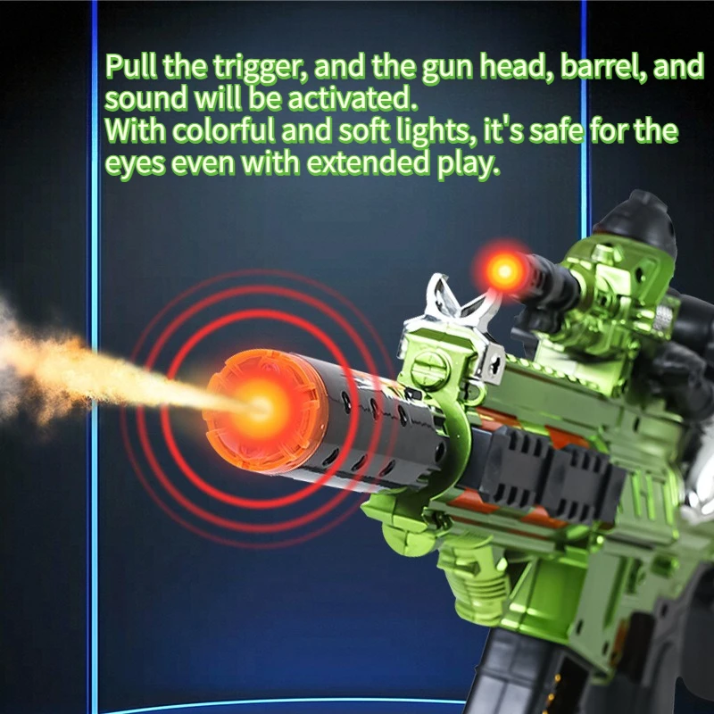مقلد الكهربائية رشاش الأطفال غير إطلاق لعبة بلاستيكية مسدس الصوت ضوء مسدس لعبة أطفال هدايا الحفلات بنين هدايا الحفلات