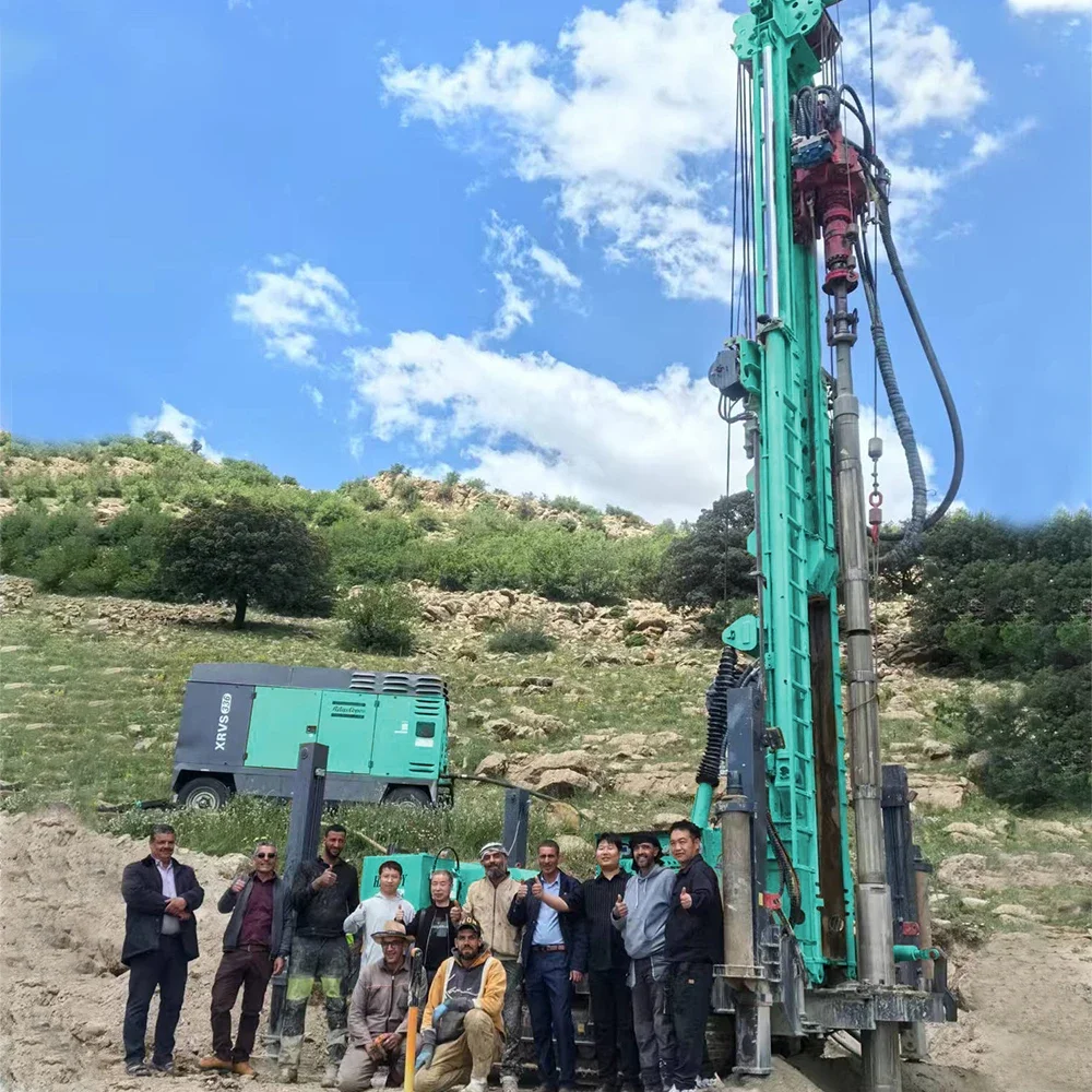 

Customized 1000m Crawler Hydraulic Craigslist Water Borehole Well Drilling Rig Machine