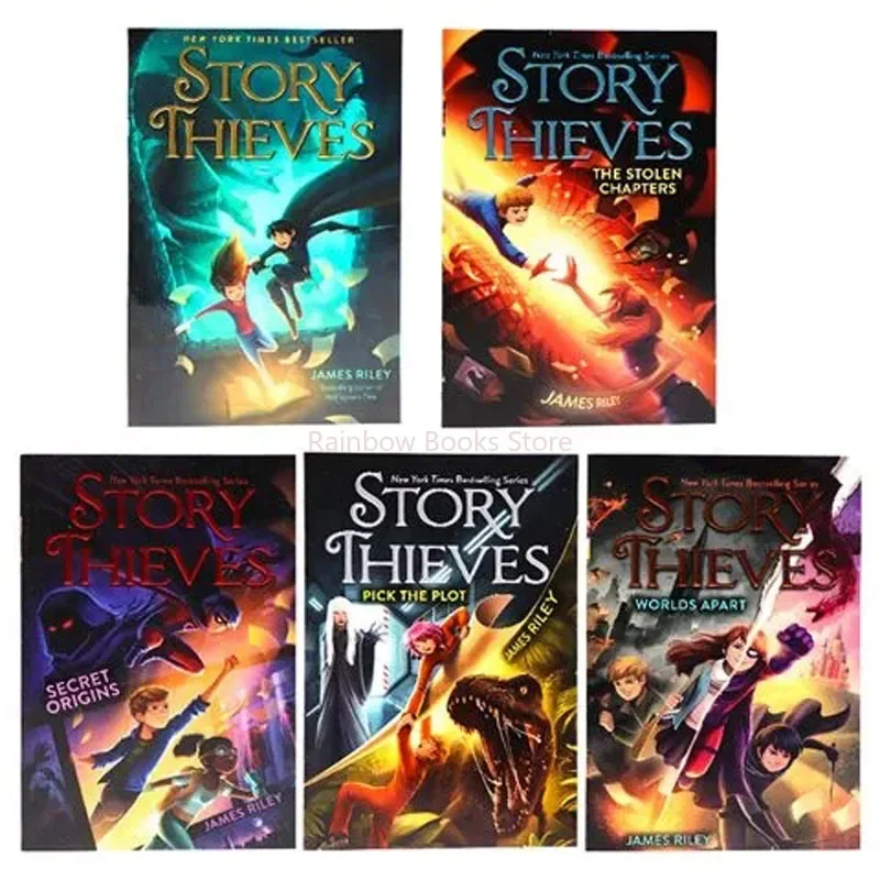 5 Books Story Thieves Complete Collection English Reading Book Hell High School Life Detective Novels Libros