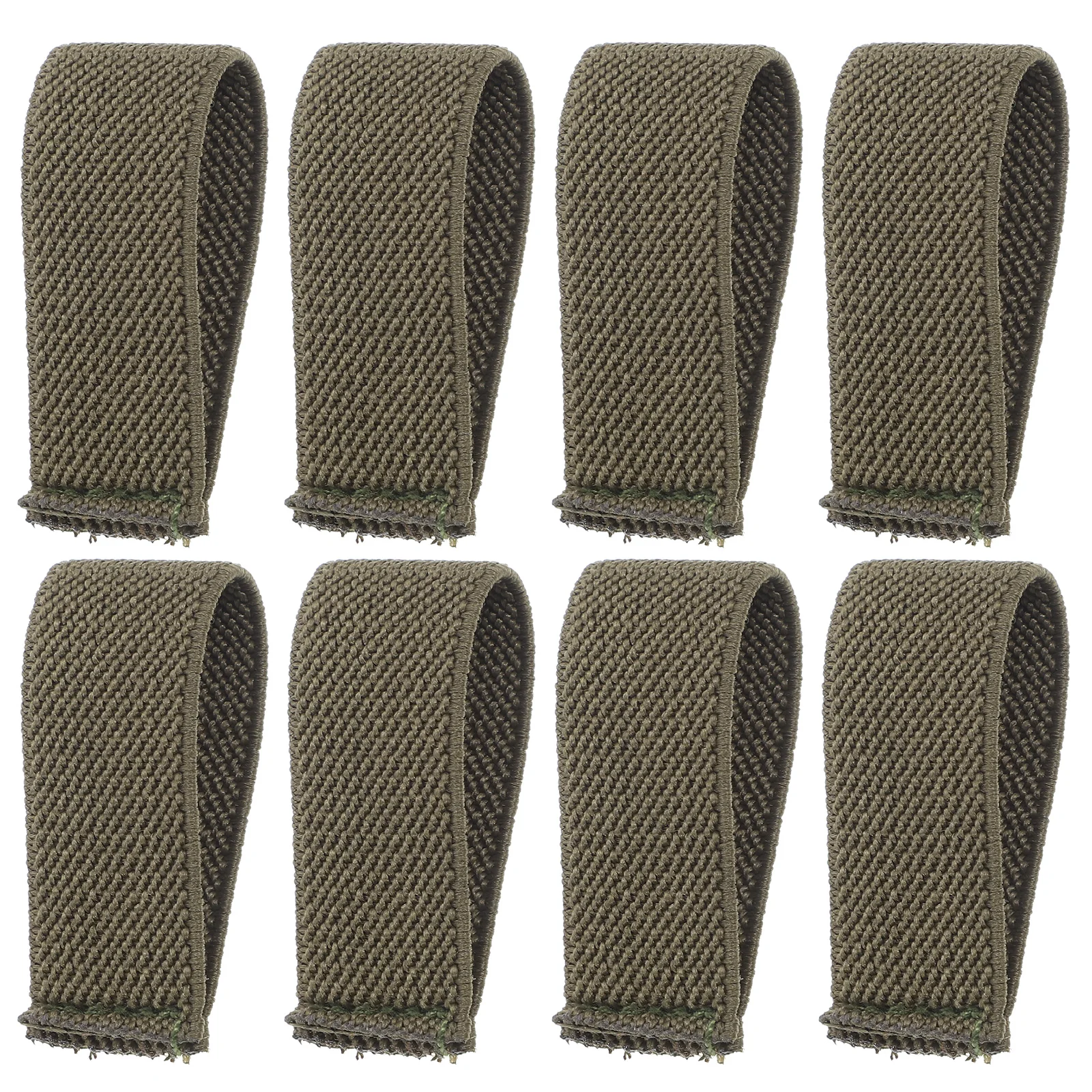 

8pcs Belt Keepers Harness Strap Loops Nylon Duty Elastic Backpack Webbing Retainers Loop Accessories Outdoor Practical