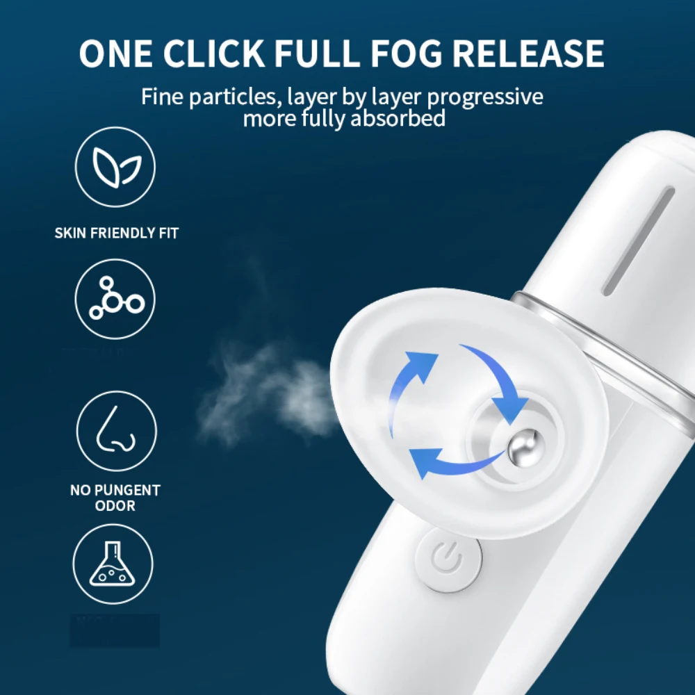 Pulvérisateur Facial à brume USB, humidificateur, nébuliseur Rechargeable, vapeur pour le visage, Instruments de beauté hydratants, outils de soins de la peau, nouveau