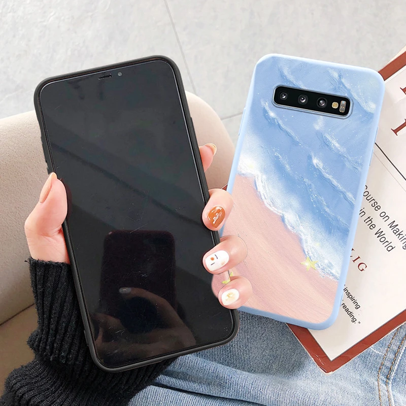 Para Samsung Galaxy A10 A11 A20 A20S A20e A21S A30 A40 M10A M11 S9 Plus S9 S10 S10e S10 Plus Popular funda de teléfono con mariposa brillante