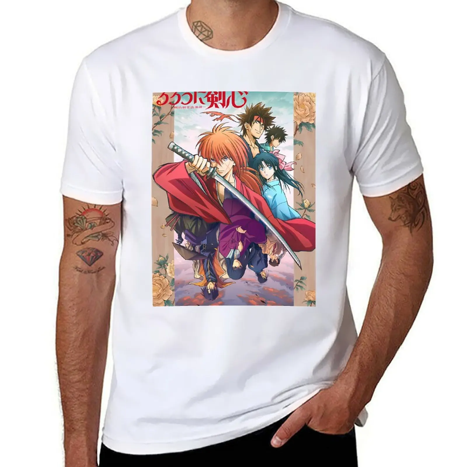 

Rurouni Kenshin Remake T-Shirt anime tshirt t shirt man designer T-Shirt