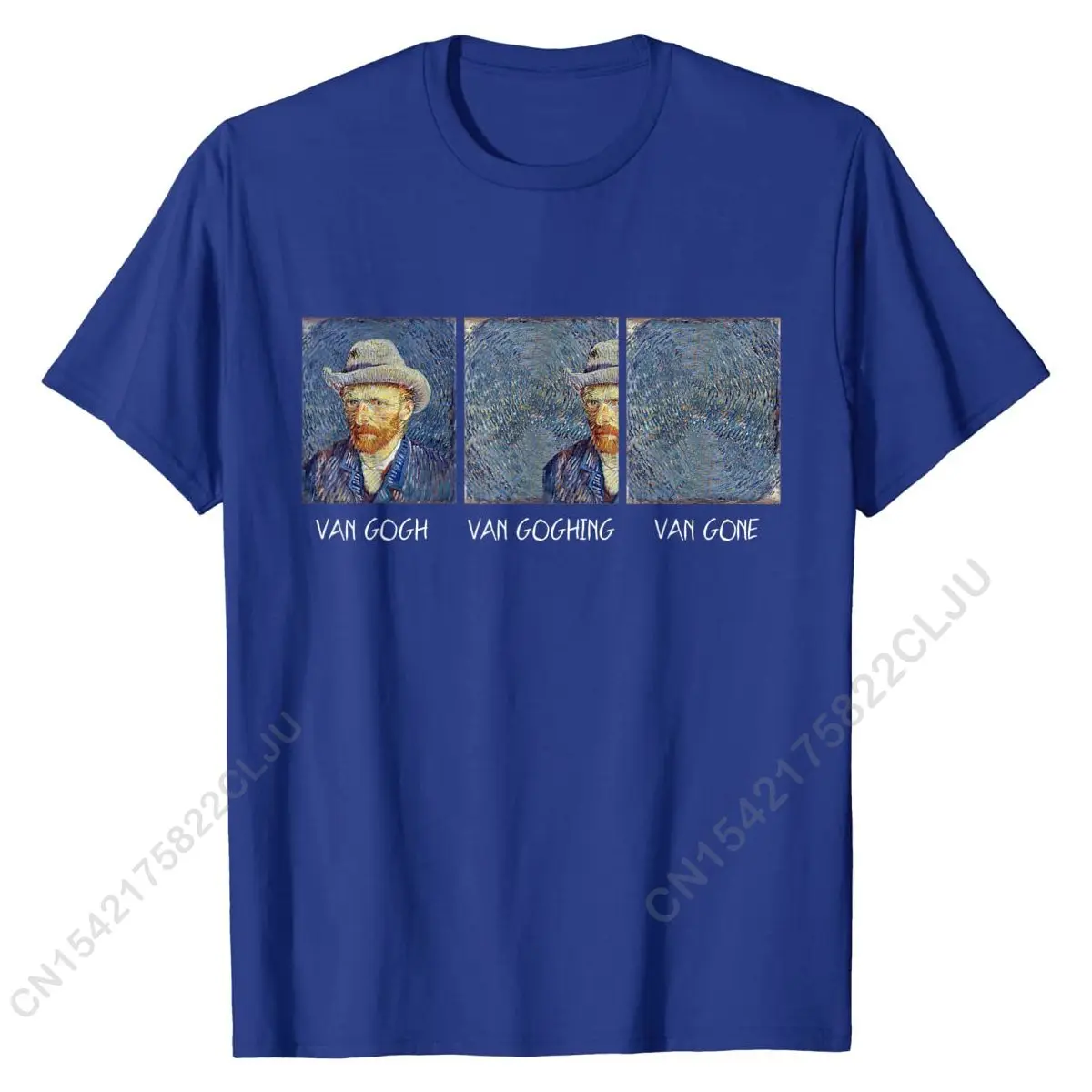 Van Gogh Van Goghing Van Gone Funny T-Shirt Normal T Shirts Men Tees For Adult Discount Cotton Cool Top T-shirts