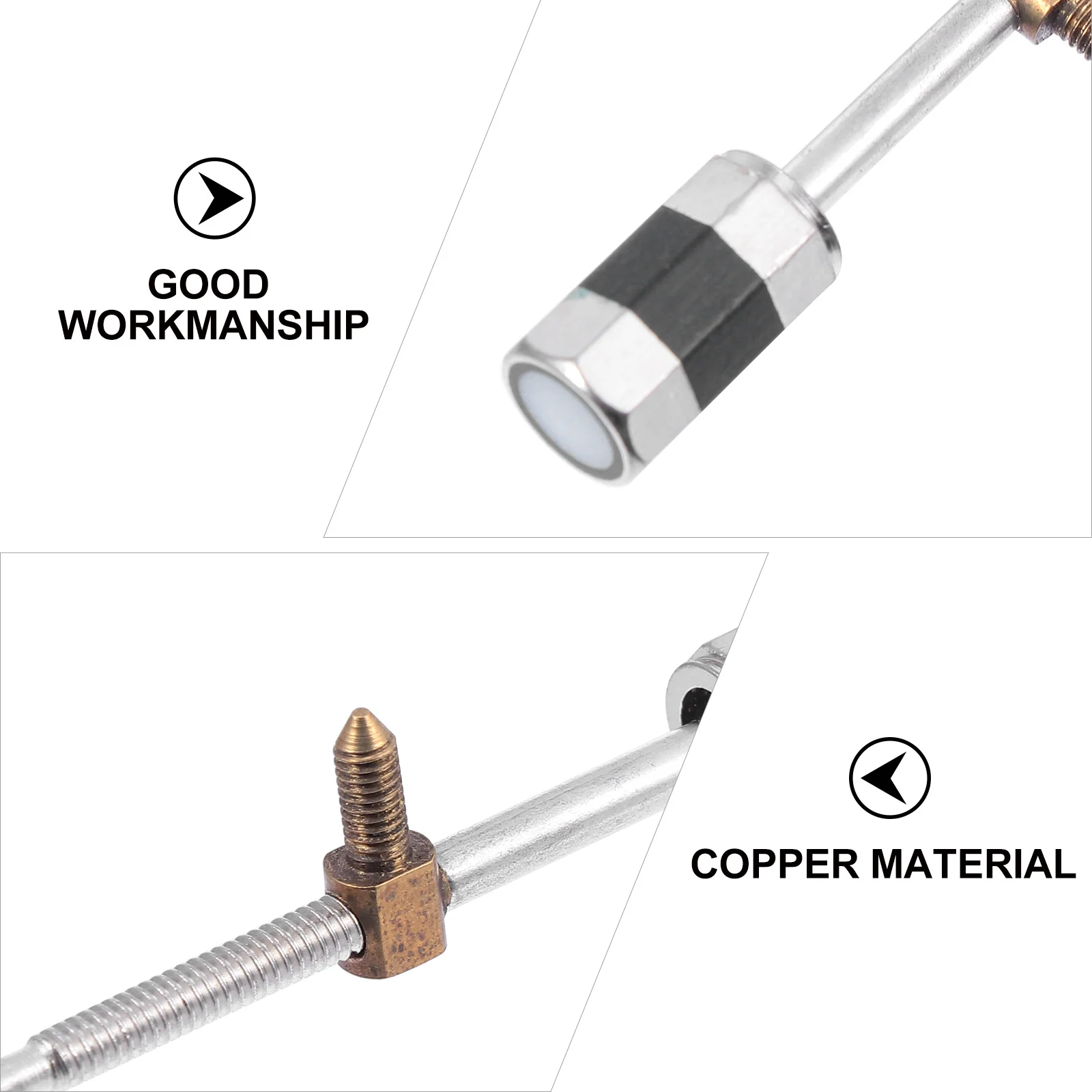 1 Piece Violin Bow Screw Solid Copper Material Replacement Parts for Stringed Instruments Corrosion Resistant Small Size