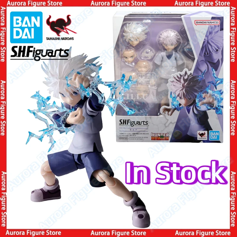 

In Stock Bandai S.H.Figuarts SHF HunterxHunter Killua Zoldyck Gon Doll Anime Action Figures Toys Models PVC Gift Collectible