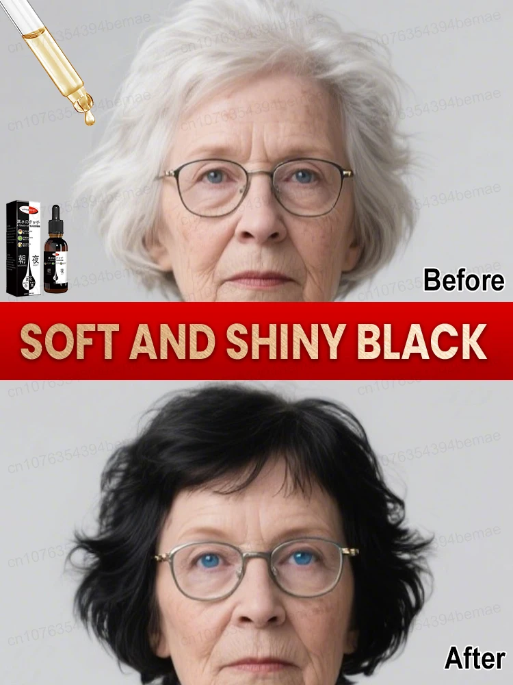 

White hair goes away, black hair comes back
