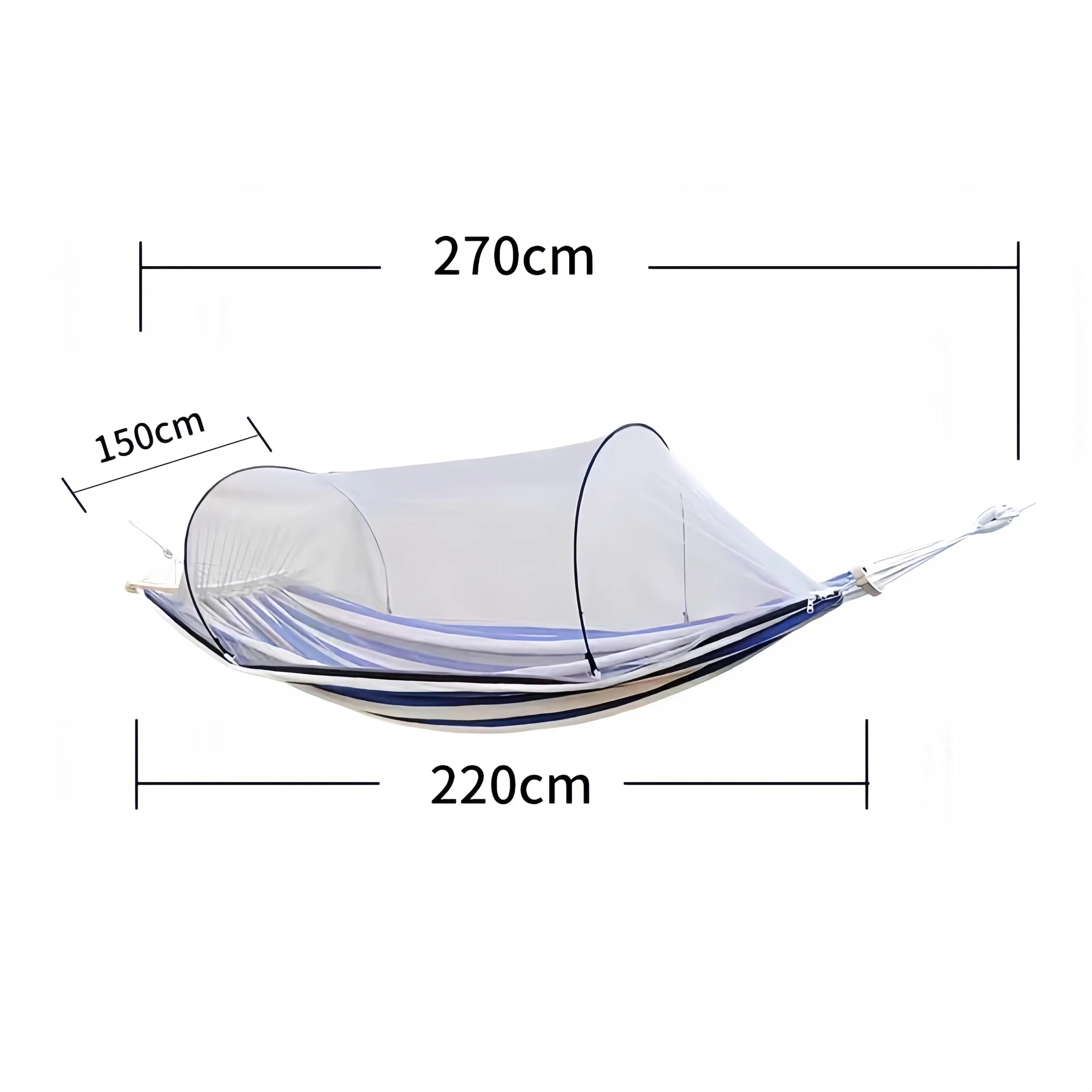 

Mosquito Hammock Outdoor Adult Anti-rollover Thickened Shade Mesh Bed Double Camping Mosquito Net Hammock Swing