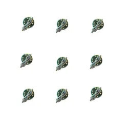 9 Pcs Masonic Lapel Pin - Freemasonry Cable Tow Rope Knot Lapel Pin with Butterfly Clutch Freemason Symbol Gift, 0.6*0.17 Inch
