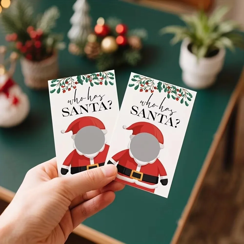 40pcs Scratch-Off Christmas Scratch-Off Cards Game Card Format Party Activity Set Party Scratch Cards Christmas Themed
