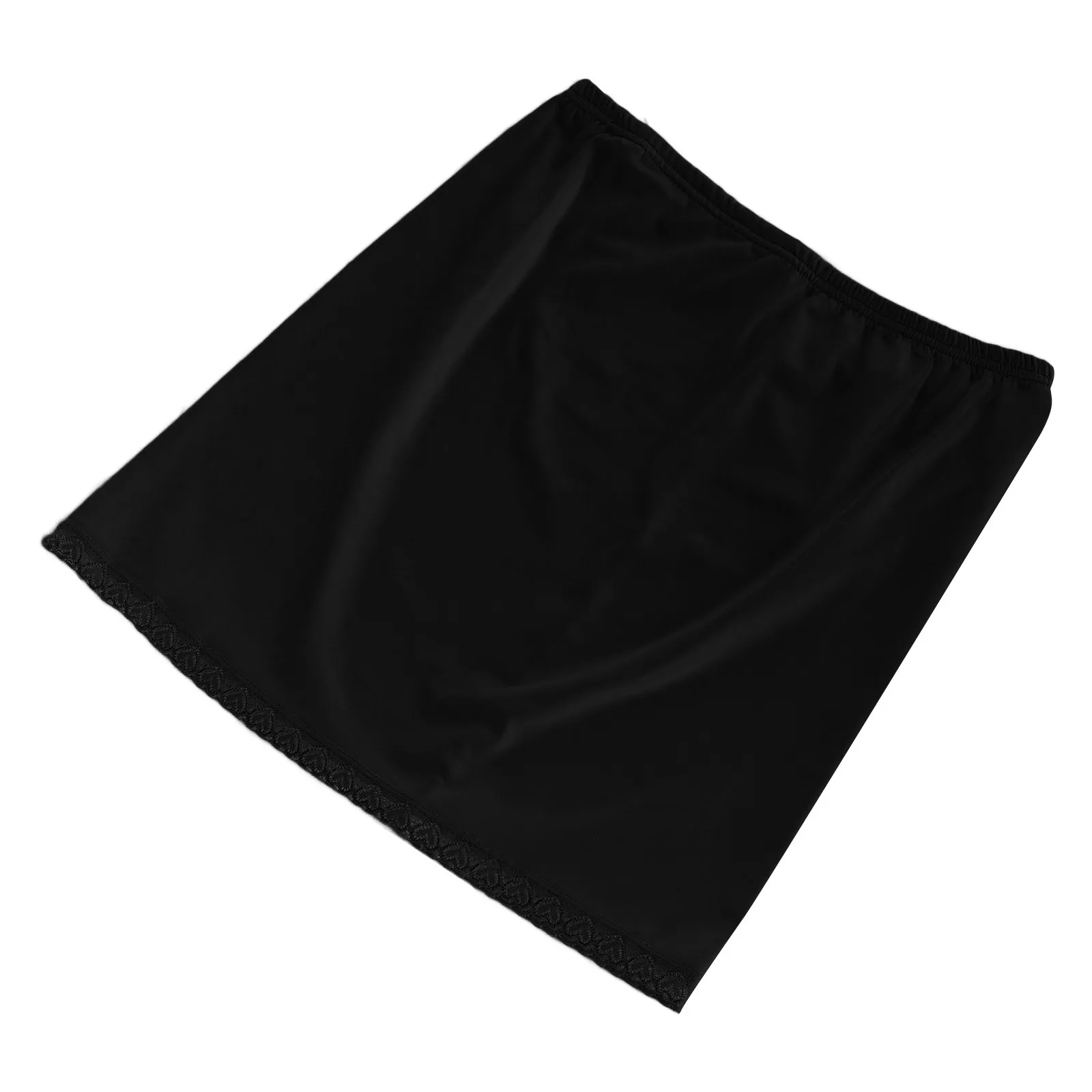 

Lace Under For Women Half Skirt Stretchy Lightweight Anti Transparency Polyester Fabric Layering Slip Versatile Underskirt Short