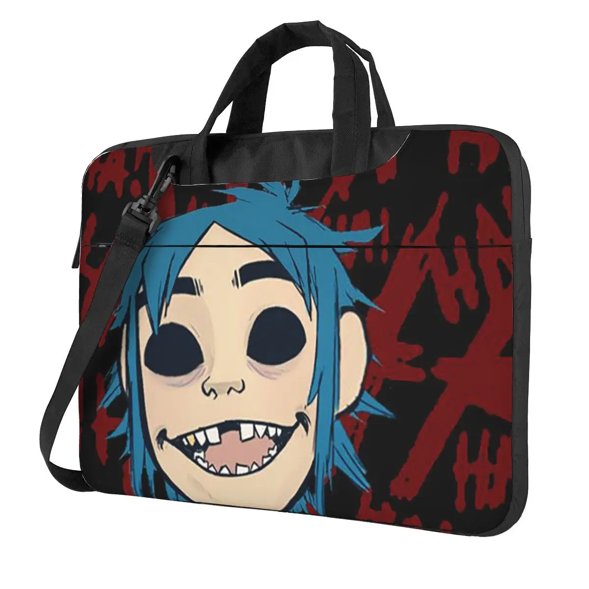 Feel Good Gorillaz Virtual Band Crossbody Laptop Bag Case Computer Bag Resistant Protective Notebook Pouch for Macbook ProLenovo