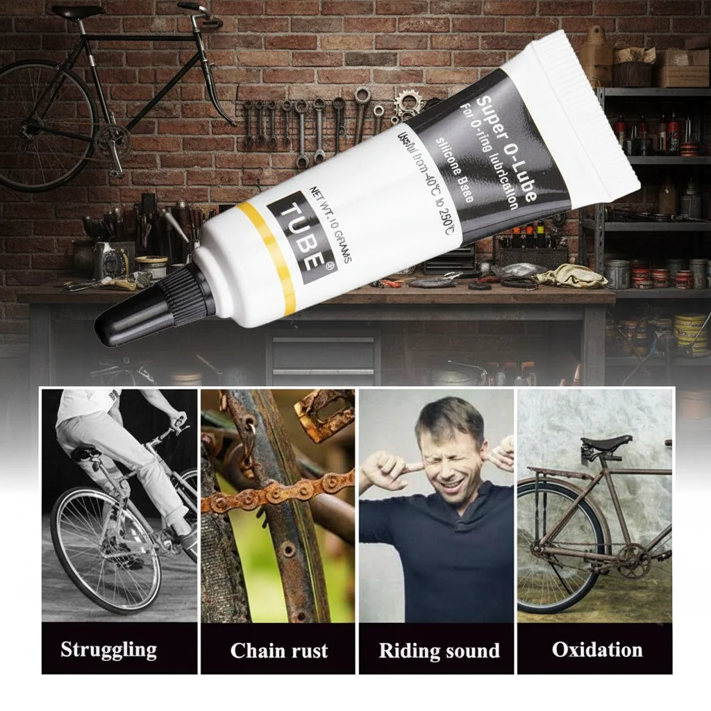 10g Silicone Grease Lubricant Home Improvement Hardware Waterproof Super O-ring Bearing gear Coffee Machine Lubrication White