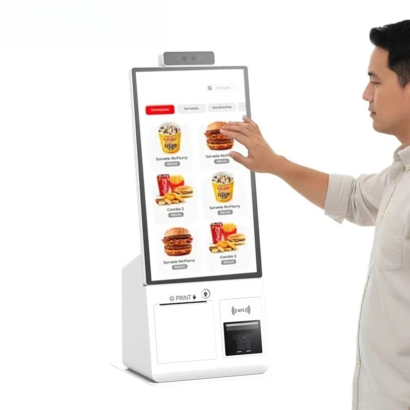 15.6 Inch Desktop Self Service Ordering Windows Kiosks Digital Menu Display Self-Order Machine For Restaurant