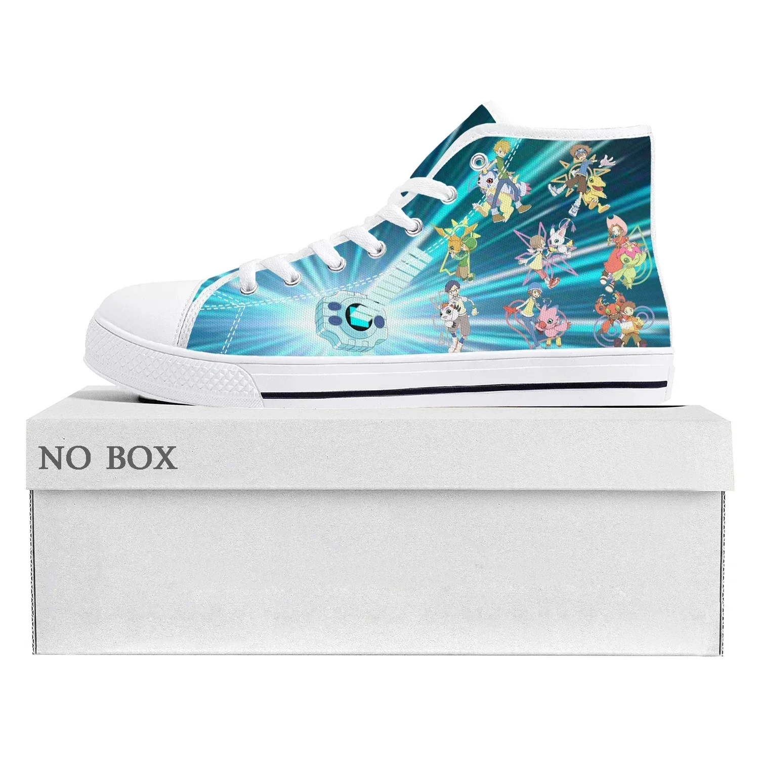 

Популярные кроссовки с героями мультфильмов Digimon Adventure, высокие кеды, высококачественные мужские, женские и подростковые кеды из канваса, повседневная обувь для пар, обувь на заказ