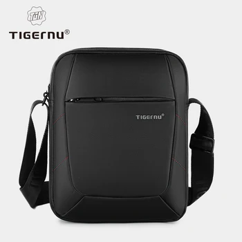 Tigernu 브랜드 크로스바디 남성용 숄더백, 방수 나일론, 미니 아이패드 메신저 숄더 스트랩 백, 남성용 비즈니스 가방 