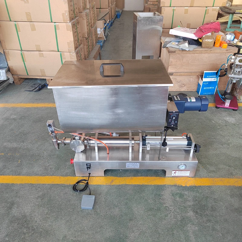 

PBOBP Horizontal Pneumatic Paste Filling Machine, Chili Sauce Filling Machine, Stirring Filling Machine