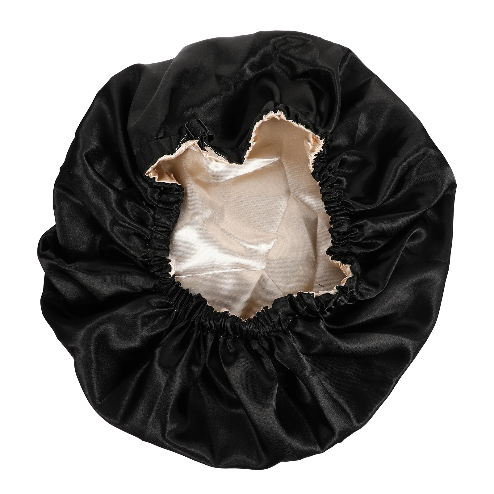 

Satin Sleep Bonnet Lightweight Breathable Hair Protection Adjustable Elastic Women Caps For Smooth Hair Bath Cap