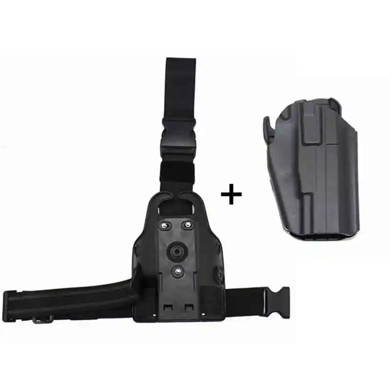 

Tactical Universal Gun Holster Airsoft Pistol Belt / Leg Drop Holder Adjustable Case For Gl17 WALTHER HK 45 CZ 75 TAURUS PT840