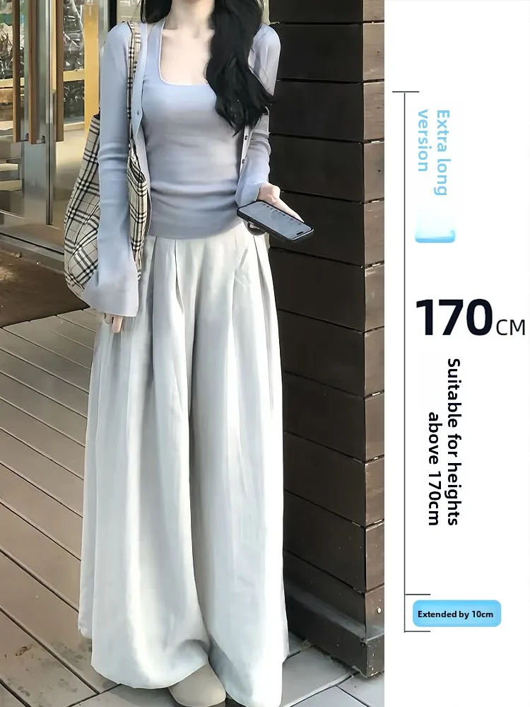 

ay Knitted Open Cardigan And Vest Set Extended Size Two-Piece Women's Faion Spring Collection Casual Sle Breathable Med...