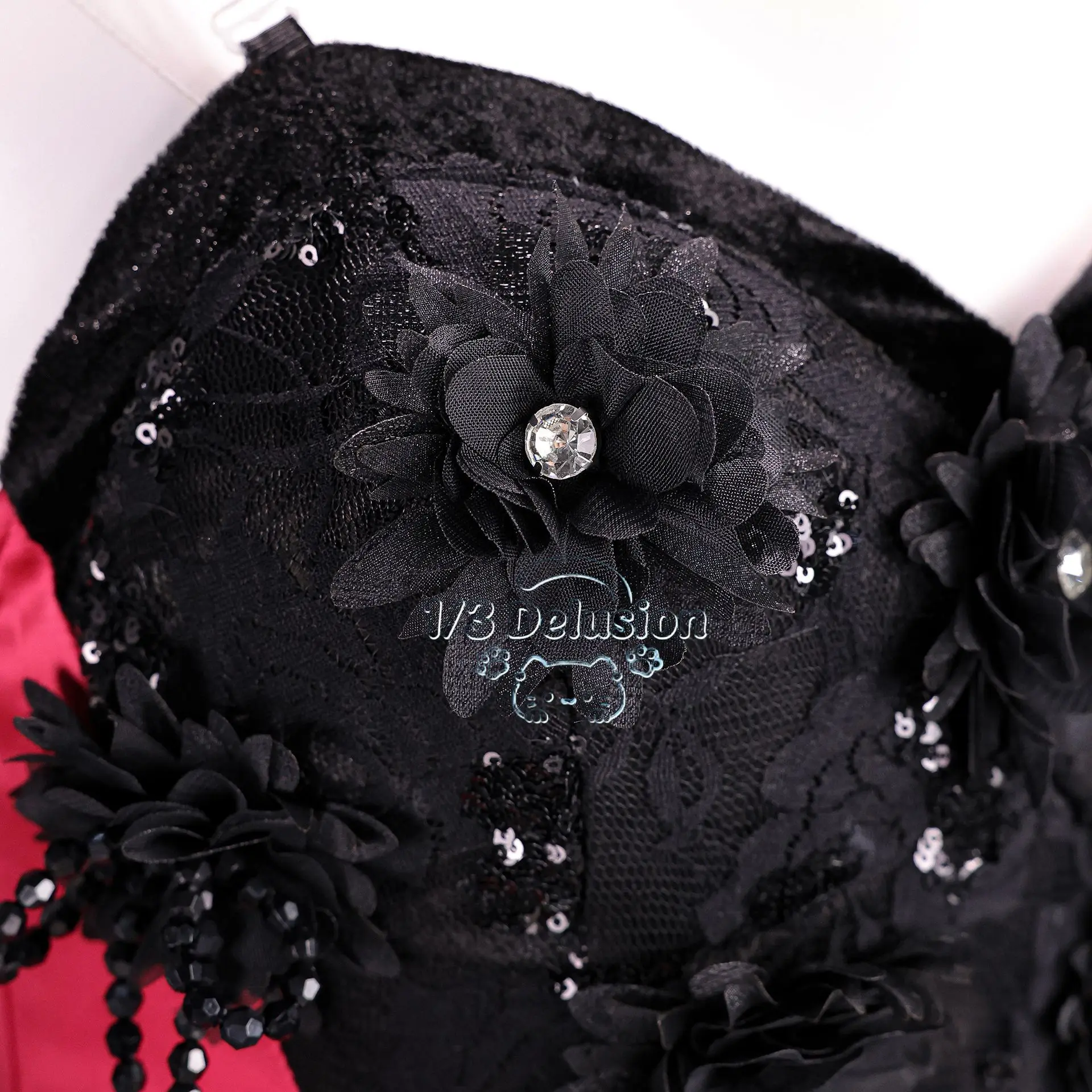 Disfraz de cosplay de Angel Dust de Hotel Hazbin 2, elegante y hermoso, conjunto completo para fiesta de carnaval, 1/3 Delusion
