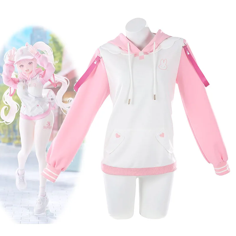 Disfraces de NIKKE, Sudadera con capucha de Alice, pantalones, sombrero, calcetines, la diosa de la victoria SSR, Sudadera con capucha de Alicia, juego de rol de Halloween
