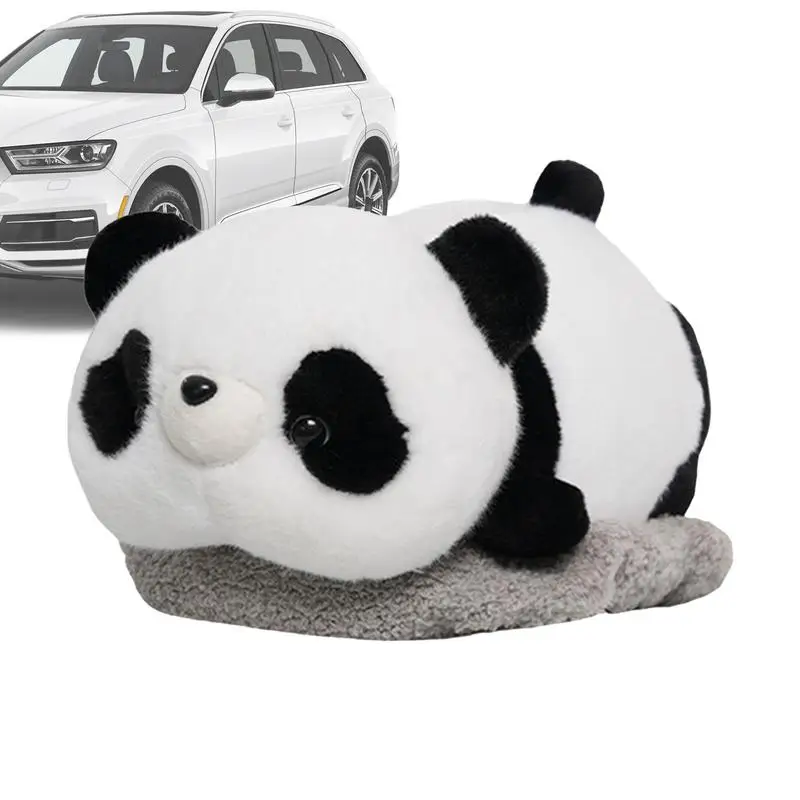 Car Napkin Box Plush Animal Car Tissue Box Holder With Charcoal Pack Design Napkin Tissue Dispenser Holder For Car And Home