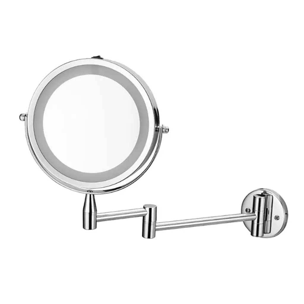 

7'' Hotel Bathroom Wall Mounted 1X/3X Magnifying Cosmetic Tweezing Vanity Mirror