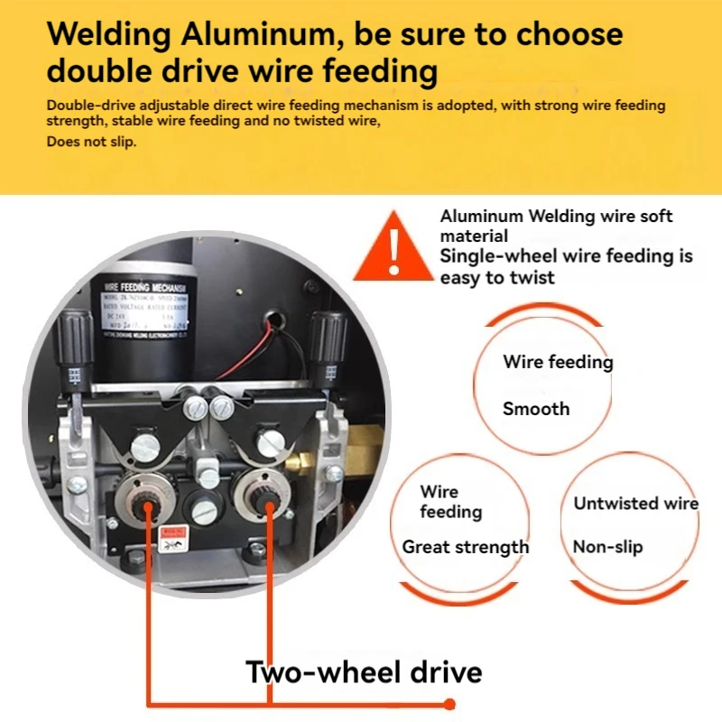 Mesin las aluminium untuk dua perlindungan pengelasan, pengelasan pelindung Gas