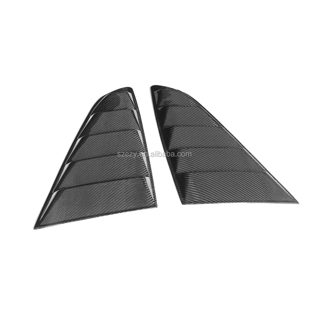 Suitable for Carbon fiber window side vent sunshade Ford Mustang 2015 view 3