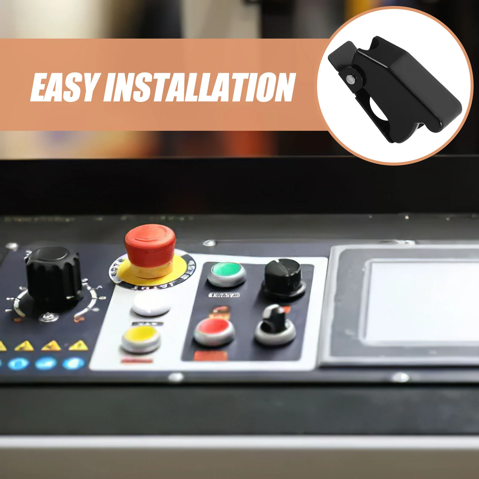 

6Pcs Waterproof Dustproof Safety Switch Covers Plastic Iron Protective Guards for Toggle Switch Panel Vehicle Use