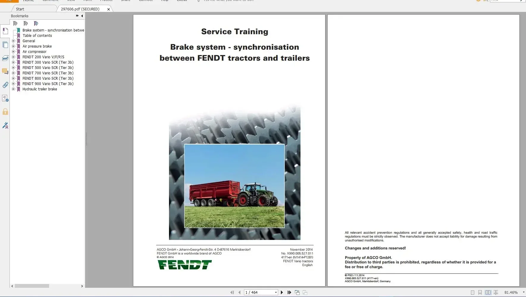 AutoEPC FENDT TRACTOR 25.4 جيجابايت PDF محدث 2022 مخططات، دليل المشغل وأدلة ورشة عمل EN DVD #3