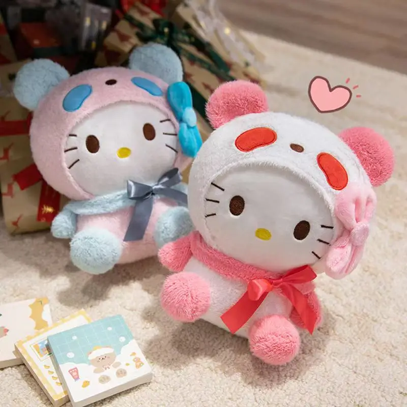 L'ultima trasformazione di Miniso in peluche Hello Kitty gatto peluche ripiene cartone animato anime regalo carino per bambole divertenti per bambini