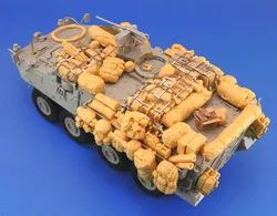 1/35 resin drawing model assembly kit Stryker wheeled armored vehicle accumulation without painting free delivery no etch sheet