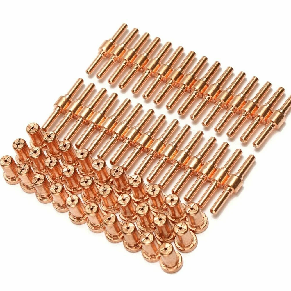 

Electrode Nozzle For PT31 Long Electrode Tip Welding Accessories 40A 60pcs For PT-31 Cutting Torch New Practical